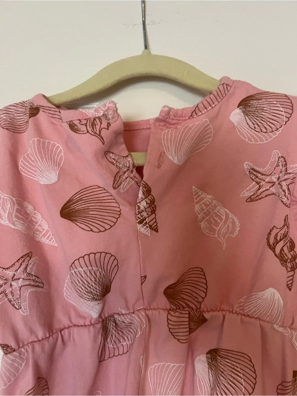 Girls' Pink Seashell Print Dress - Dot Australia